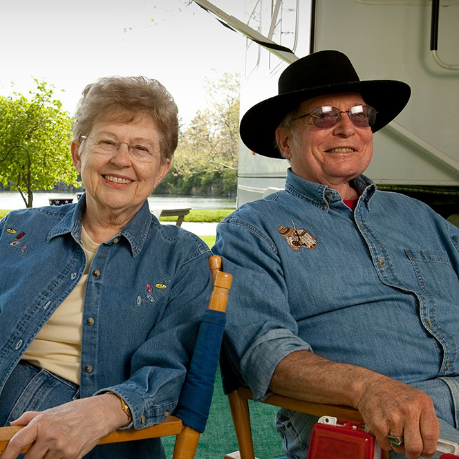 Photo of a couple smiling. Link to Life Stage Gift Planner Over Age 70 Situations. lsgp_70.jpg